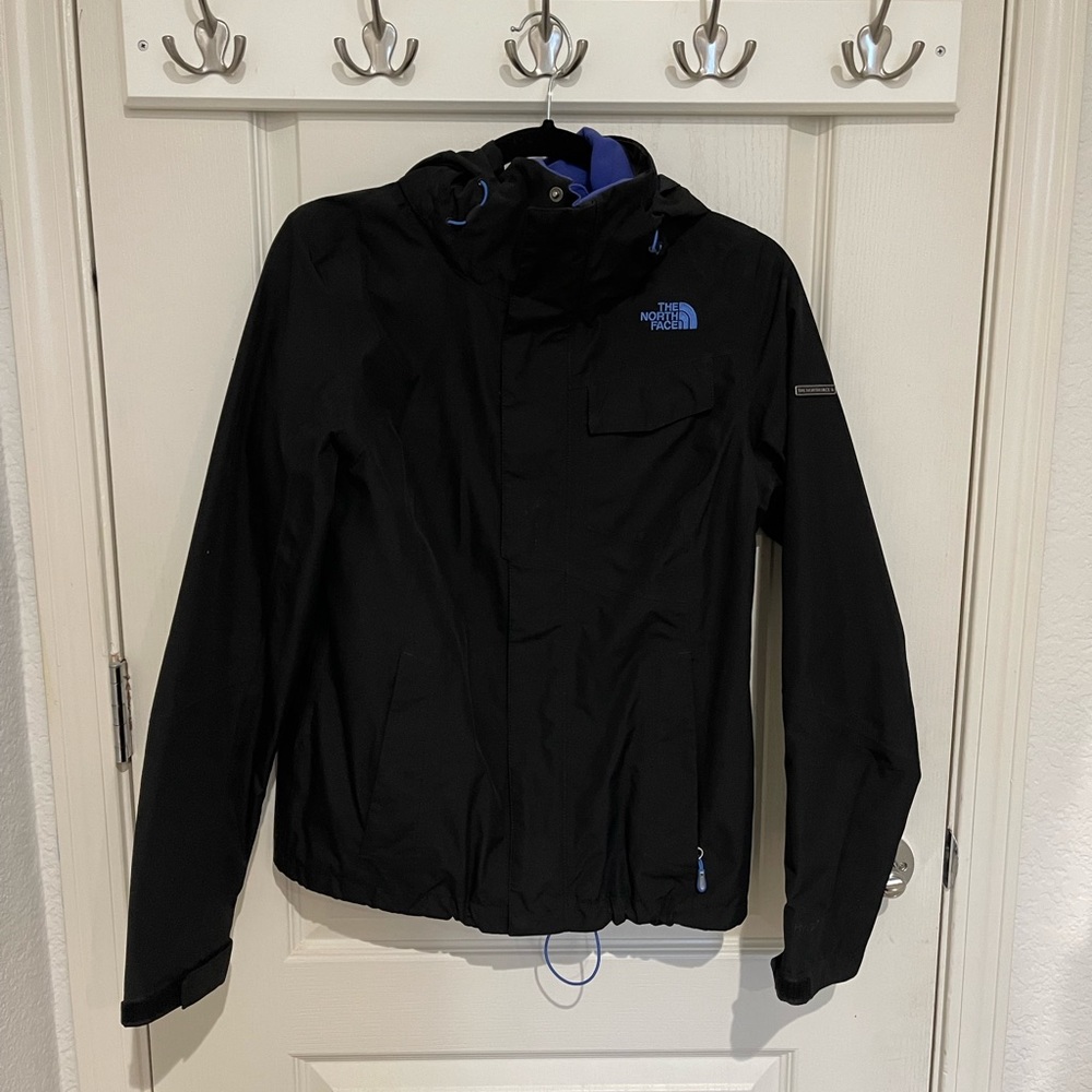 Black/purple North Face Jacket